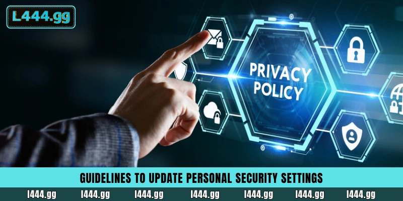 Tutorial on how to enable two-factor authentication and update security on L444