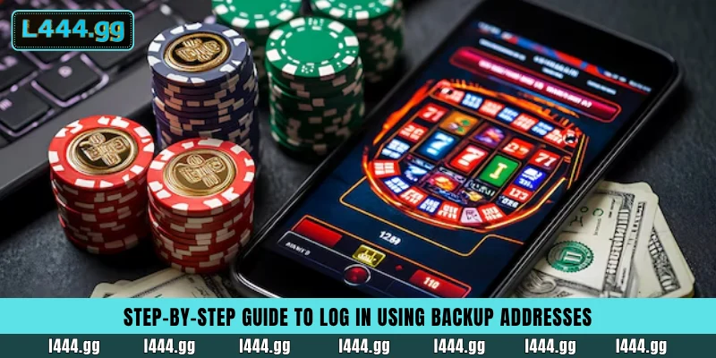 Step-by-step visual tutorial for L444 VIP login via alternative links